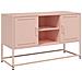 Credenza Rosa 36x39x123 Cm In Acciaio - Foto miniatura 1