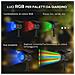 Set 2 Luci Da Giardino Solari Rgb Con 2 Modalità Di Illuminazione, In Pp E Pc, 10.6x15x38 Cm, Nero - Foto miniatura 6