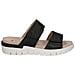 Black Nappa Casual Open Sandals Sandali Pelle Scarpe Donna Nero Eu 39, 9-27200-42-022 - Foto miniatura 2