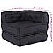Pouf Modulare Antracite 70x70x54 in Tessuto - Foto miniatura 8