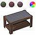 Tavolino Salotto con LED Rovere Marrone 93x53x45 cm Multistrato - Foto miniatura 1