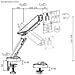 DT49TSR-343 Supporti a parete per TV 124,5 cm (49") Scrivania Nero, Bianco - Foto miniatura 5