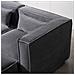 Modular Divano Componibile 3 Posti In Velluto A Coste Grigio Con Pouf - Foto miniatura 3