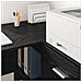 Scrivania Rovere nero Legno ingegnerizzato Compatta - Foto miniatura 4