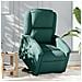 Poltrona Alzapersona Reclinabile Verde Scuro in Tessuto - Foto miniatura 2