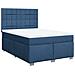 Giroletto a Molle con Materasso Blu 140x190 cm in Tessuto - Foto miniatura 3