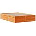 Giroletto senza Materasso Marrone Cera 150x200 cm Legno di Pino - Foto miniatura 5