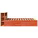 Giroletto senza Materasso Marrone Cera 150x200 cm Legno di Pino - Foto miniatura 6
