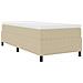 Letto con Rete e Materasso Verde Chiaro Grigio 80x200 cm in Tessuto di Panna - Foto miniatura 3
