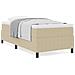 Letto con Rete e Materasso Verde Chiaro Grigio 80x200 cm in Tessuto di Panna - Foto miniatura 4