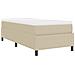 Letto con Rete e Materasso Verde Chiaro Grigio 80x200 cm in Tessuto di Panna - Foto miniatura 9