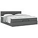Struttura Letto Pouf con Materasso 160x200 cm in Tessuto - Foto miniatura 5