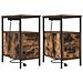 Mobiletti da Notte 2 pcs Rovere fumo 30 x 48 x 61 cm - Foto miniatura 1