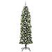 Albero di Natale Artificiale Sottile Verde 240 cm PVC - Foto miniatura 3