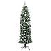 Albero di Natale Artificiale Sottile Verde 240 cm PVC - Foto miniatura 4