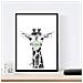 Set Di 6 Stampe Animali Bambini Con Gomma Da Masticare Giraffa Maiale Mucca Zorro Orso Fiamma A4 Senza Cornice - Foto miniatura 2