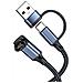 Cavo Di Ricarica 2-in-1 Usb + Type-c Per Garmin (1,2 M, Grigio) - Compatibile Con Smartwatch Garmin - Foto miniatura 2