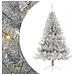 Albero di Natale artificiale con luci integrate Argento 120 cm - Foto miniatura 1