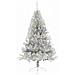 Albero di Natale artificiale con luci integrate Argento 120 cm - Foto miniatura 3