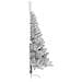 Albero di Natale artificiale con luci integrate Argento 120 cm - Foto miniatura 6