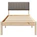 Struttura del Letto con testiera Marrone e taupe 75 x 190 cm - Foto miniatura 5