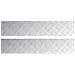 Dischi Quadrati 2 pcs Argento 100 x 20 cm Alluminio - Foto miniatura 1