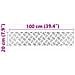 Dischi Quadrati 2 pcs Argento 100 x 20 cm Alluminio - Foto miniatura 8