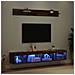 Set di Mobiletto da TV a Parete con led 5 pcs Legno vecchio - Foto miniatura 5