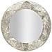 Specchio Da Parete Argelux Rotondo Con Cornice Argento Martellato 112 Cm - Foto miniatura 1