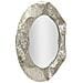 Specchio Da Parete Argelux Rotondo Con Cornice Argento Martellato 112 Cm - Foto miniatura 2