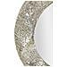 Specchio Da Parete Argelux Rotondo Con Cornice Argento Martellato 112 Cm - Foto miniatura 4