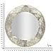 Specchio Da Parete Argelux Rotondo Con Cornice Argento Martellato 112 Cm - Foto miniatura 7