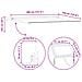 Cornice per Tenda Manuale con LED Bianco 4 × 3,5 m Alluminio - Foto miniatura 9