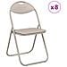 Sedia pieghevole 8 pcs Sabbia 48 x 43,5 x 81 cm Pelle Sintetica - Foto miniatura 3