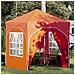 Tenda per feste a pop-up 192 x 192 x 245 cm Arancione - Foto miniatura 2
