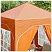 Tenda per feste a pop-up 192 x 192 x 245 cm Arancione - Foto miniatura 4