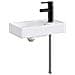 Lavabo da bagno Nero Opaco 40,5 x 22,5 x 11,5 cm Metallo - Foto miniatura 1
