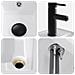 Lavabo da bagno Nero Opaco 40,5 x 22,5 x 11,5 cm Metallo - Foto miniatura 4