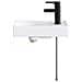 Lavabo da bagno Nero Opaco 40,5 x 22,5 x 11,5 cm Metallo - Foto miniatura 5