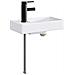 Lavabo da bagno Nero Opaco 40,5 x 22,5 x 11,5 cm Metallo - Foto miniatura 6