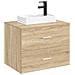 Lavabo da bagno Nero Opaco 40,5 x 22,5 x 11,5 cm Metallo - Foto miniatura 7
