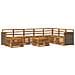 Set di divani da esterno 7 pcs Naturale - Foto miniatura 1