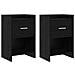 Comodini 2 pcs Rovere Nero 40 x 30 x 60 cm Legno ingegnerizzato - Foto miniatura 1
