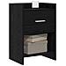 Comodini 2 pcs Rovere Nero 40 x 30 x 60 cm Legno ingegnerizzato - Foto miniatura 2