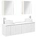 Set di Armadi da Bagno 5 pcs Bianco Legno ingegnerizzato - Foto miniatura 1