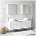 Set di Armadi da Bagno 5 pcs Bianco Legno ingegnerizzato - Foto miniatura 2