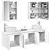 Set di Armadi da Bagno 5 pcs Bianco Legno ingegnerizzato - Foto miniatura 3