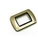1 Placca Muro 3 Posti Moduli Oro Opaco Compatibile Tipo Bticino Living - Foto miniatura 1