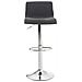 Sgabello Alto Hoover in Stoffa E Metallo I Sgabello Bar Design Regolabile 59-80 CM I Sedia Sgabello Cucina Girevole 360° con Schienale Grigio Scuro - Foto miniatura 2