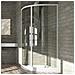 Box Cabina Doccia Semicircolare Circle Due Ante Scorrevoli Cristallo Temprato Alta Qualità *** Misure : 87-89,5x87-89,5xh185 Cm Trasparente - Foto miniatura 1